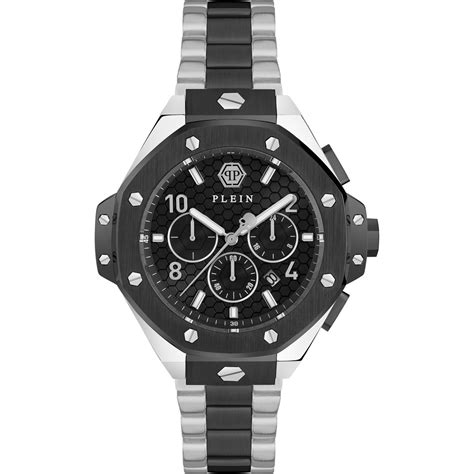 Philipp Plein Plein Chrono Royal Black Guilloche Dial Black